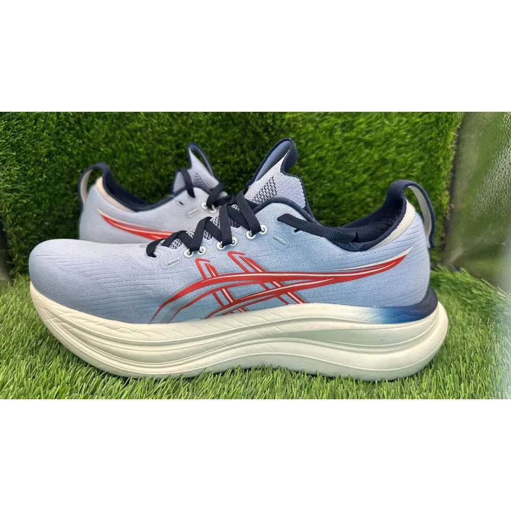 Asics Gel-Nimbus 28 1012C056 Athletic Sneaker Women's 10 Blue Knit Gym Running